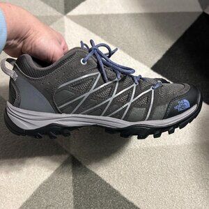 THE NORTH FACE Storm Ill WP Hiking Gray/Marlin Blue Sneakers Women's Size 10